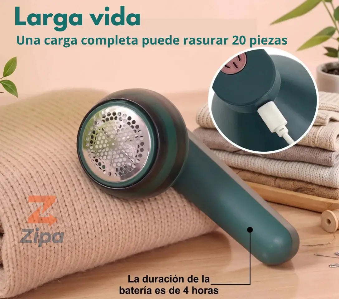 Removedor de Pelusas Eléctrico Recargable