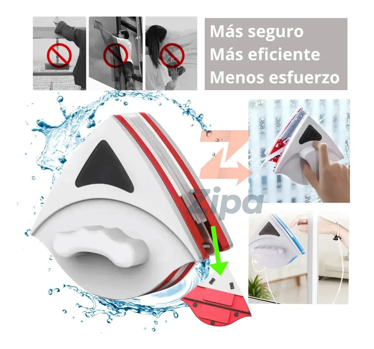 Limpia Vidrios Magnético