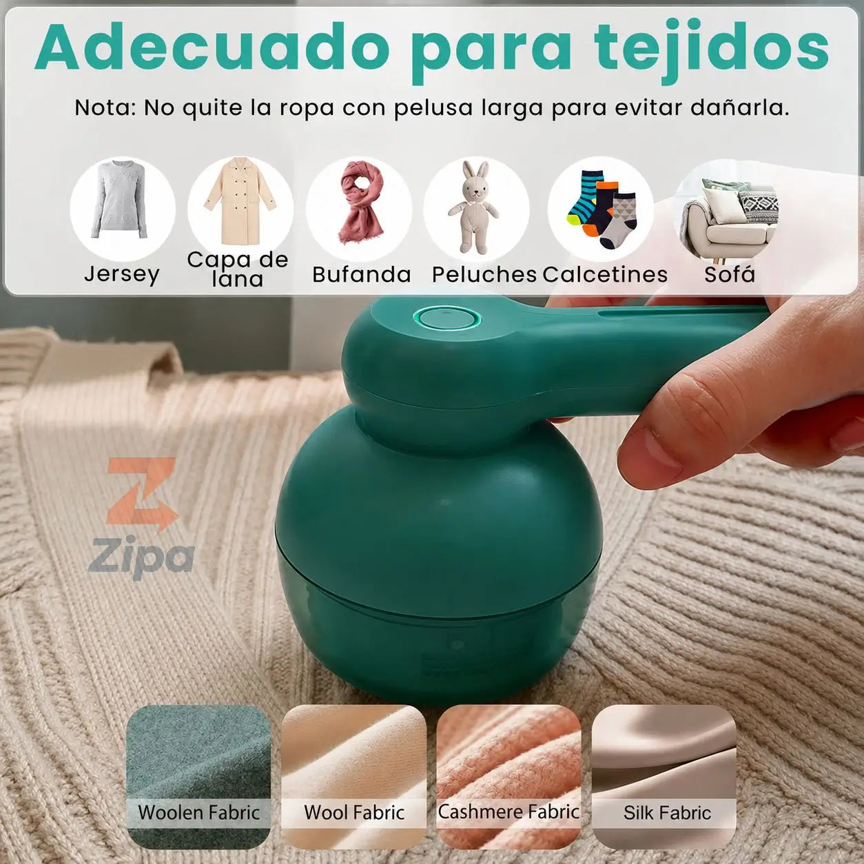 Removedor de Pelusas Eléctrico Recargable