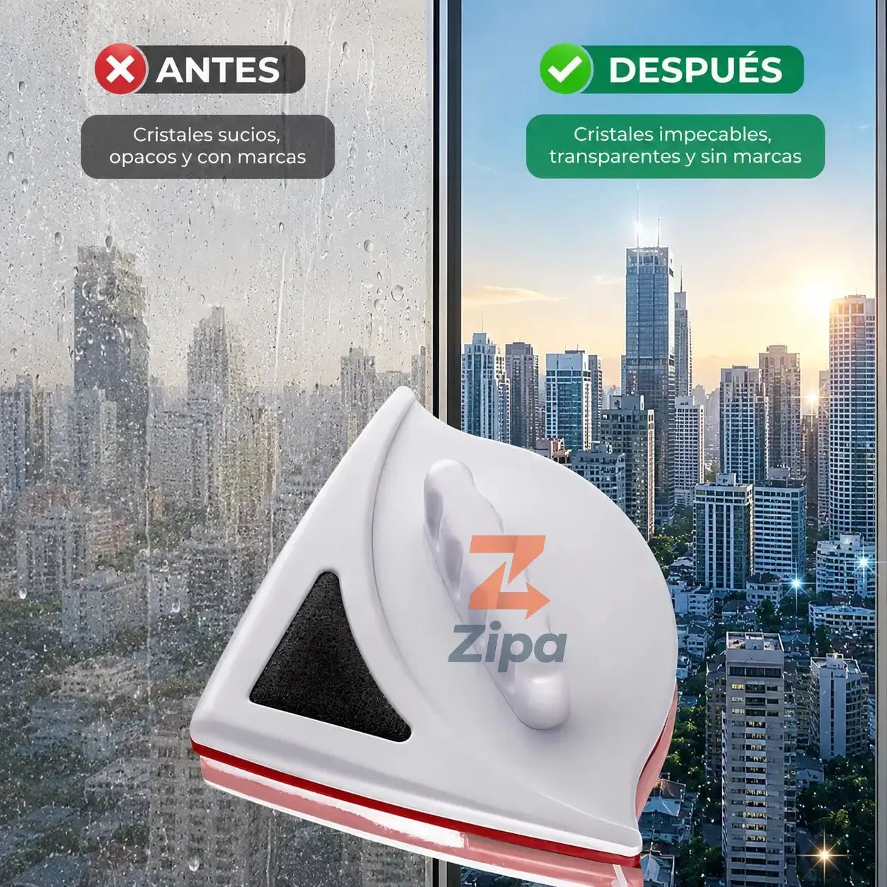 Limpia Vidrios Magnético